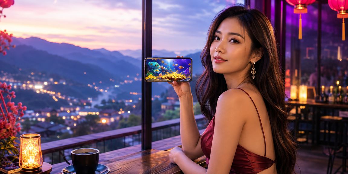 Người dùng xem kèo trực tuyến bên ly cà phê tại Sapa